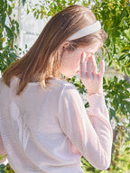 Tulip crochet cardigan ピンク size:M model:174cm KATERYNA