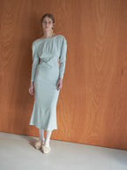 I miss you heart cut dress ミント