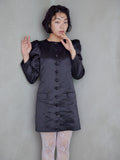 Volume sleeve mini dress ブラック size:M model:161cm 富樫かなえ