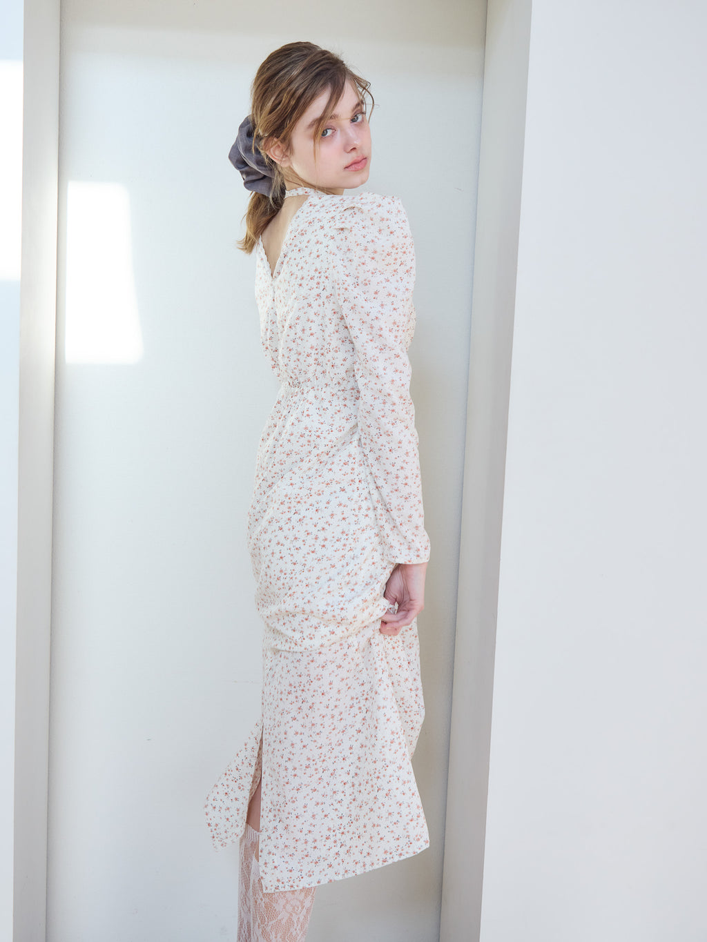 Tulip embroidered dress ホワイト size:M model:174cm KATERYNA
