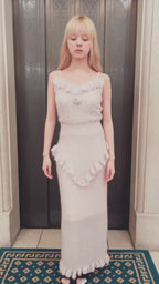 Mohair crochet cami dress