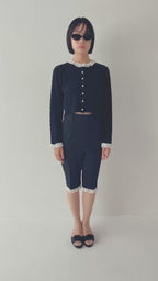Hem lace sabrina pants