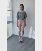 Gingham check sabrina stretch pants