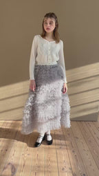 Tulle tiered volume skirt