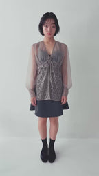 Rose sheer blouse