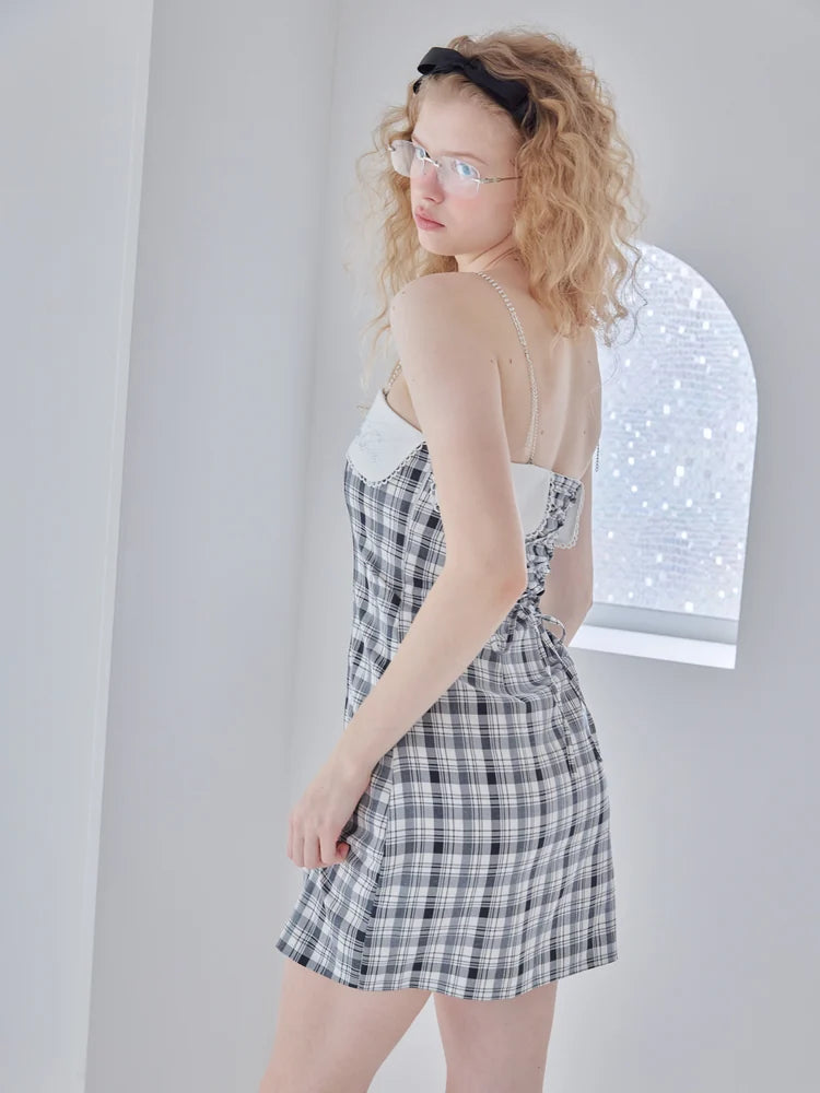 Rhinestone mini dress look