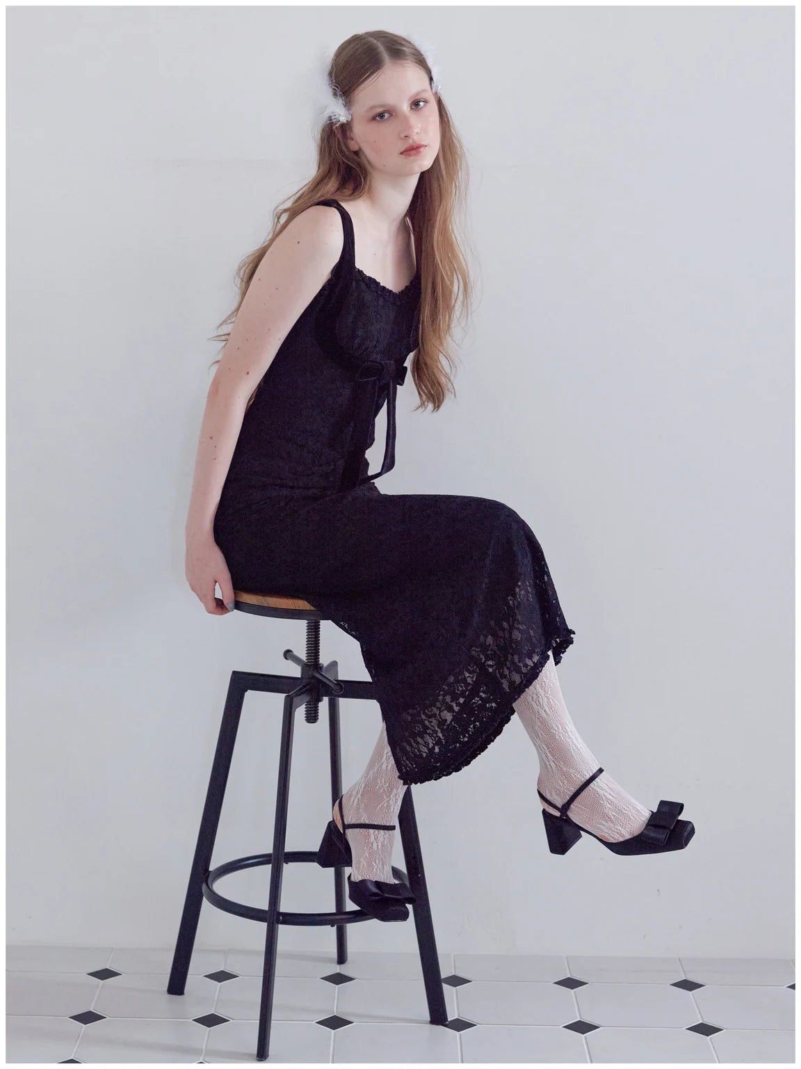 Velvet ribbon lace dress — 2